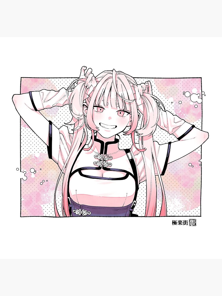 Gokurakugai Nei Sticker Throw Pillow - Image 2