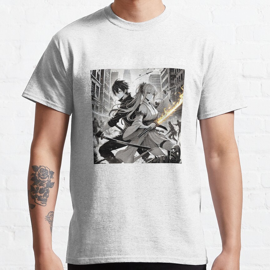 Tao Saotome And Alma Gokurakugai Classic T Shirt Fanart T-shirt - Image 2