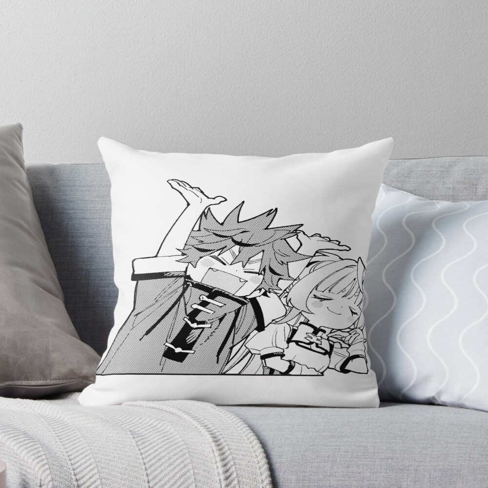 Gokurakugai Chibi Throw Pillow